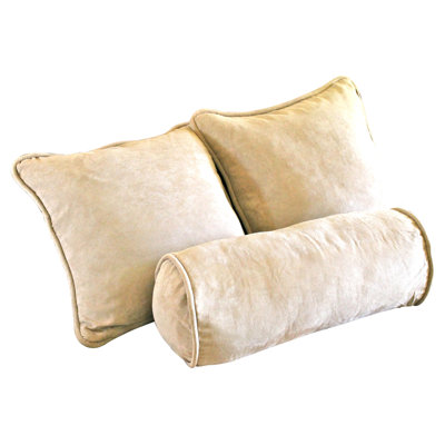 Martinez IndoorOutdoor Throw and Beige Bolster Pillow Alphabet bolster